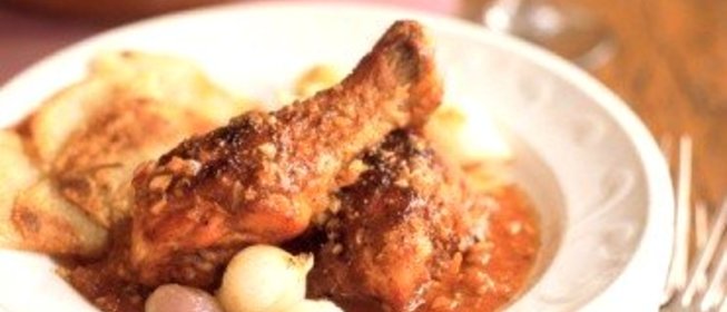 Чахохбили с белым вином