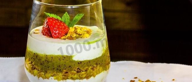 Творожный мусс с фруктовым смузи