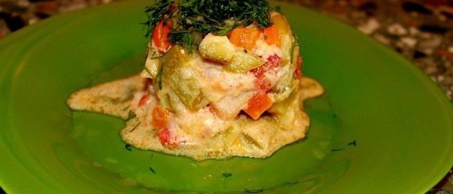 Овощное рагу с тушеной курицей кабачками и картошкой