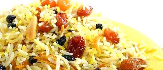 Вегетарианский плов с сухофруктами