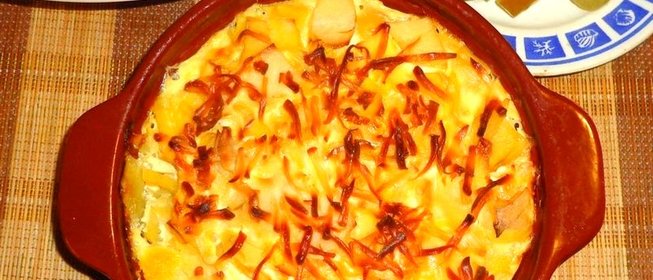 Картофельная запеканка с имбирем