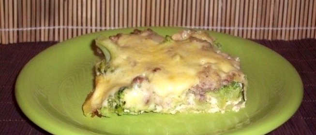 Брокколи с фаршем в духовке