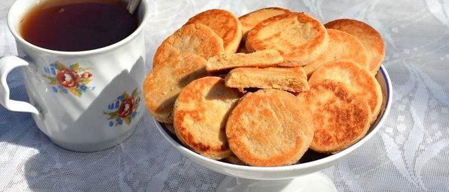 Печенье с корицей на сковороде