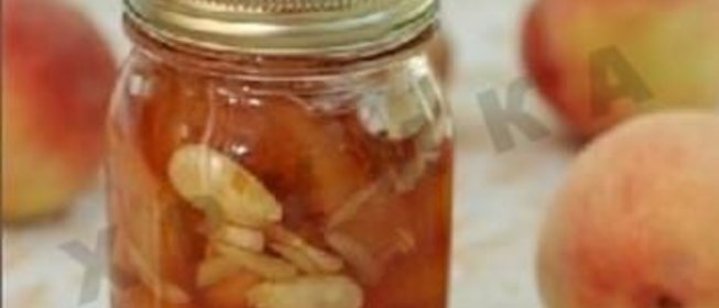 Варенье из персиков с миндалём