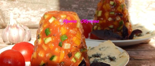 Закусочное томатное желе