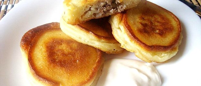 Оладьи с фаршем