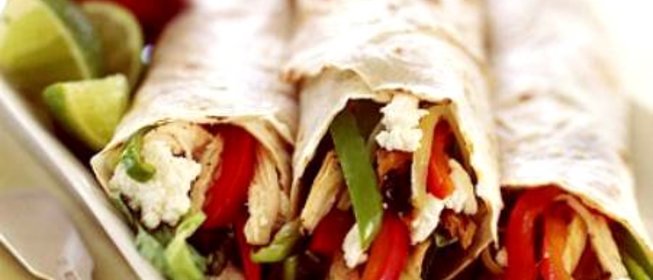 Бурито с курицей и болгарским перцем