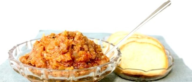 Икра из печеных баклажанов