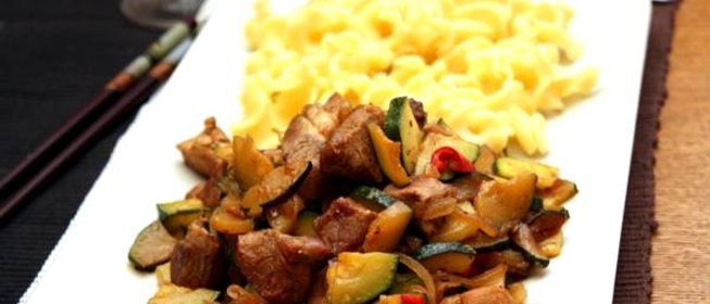 Свинина с кабачками
