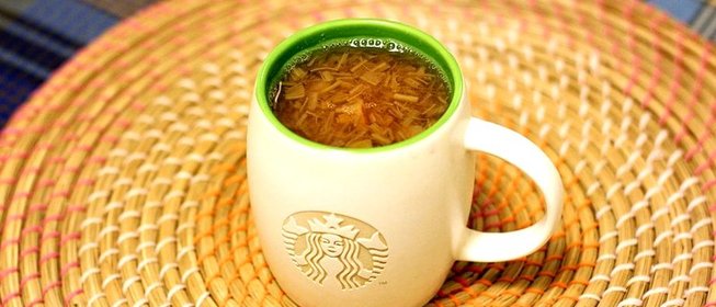 Простой компот из ревеня