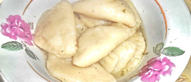 Вареники с картофелем и жареным луком