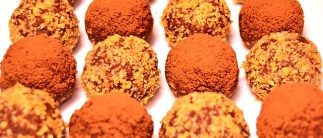 Пироженое картошка с арахисом