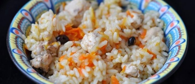 Плов из курицы на сковороде