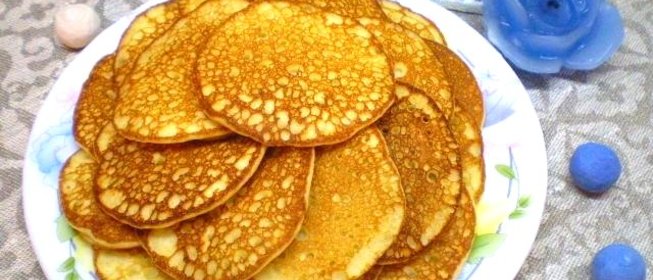 Оладьи на молоке с корицей