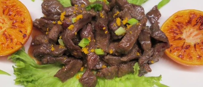 Говядина бон филе имбирно-мандариновая