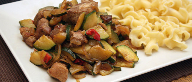 Свинина с кабачками