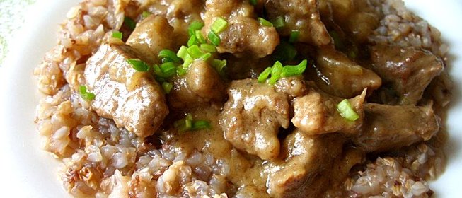 Говядина с подливой