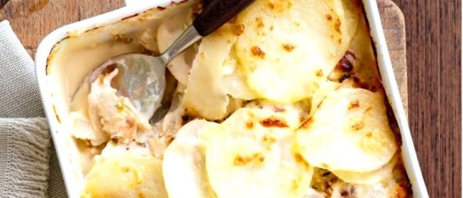 Запеканка с картофелем и курицей