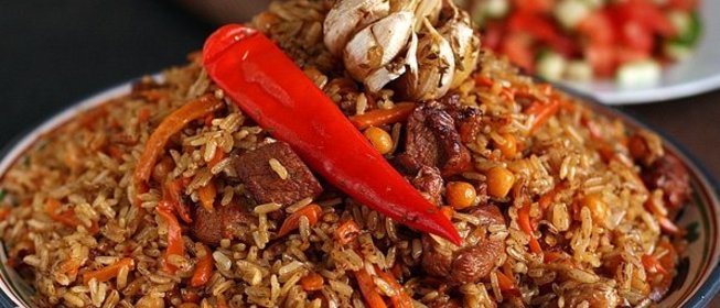 Узбекский плов с нутом