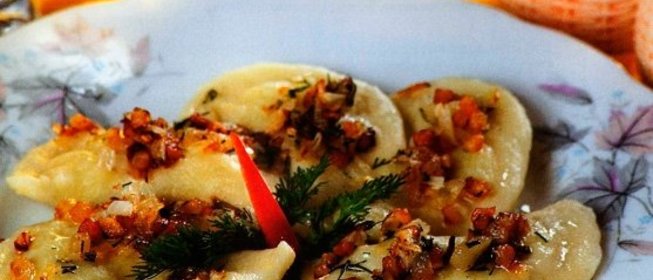 Вареники с салом и картошкой