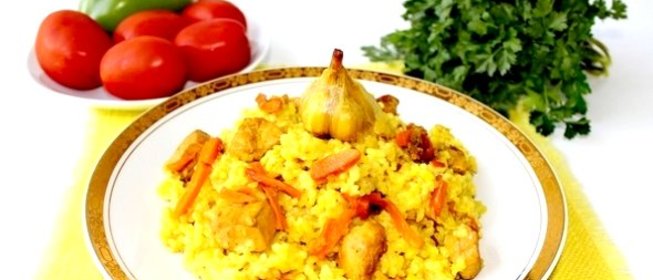 Плов с куриным филе