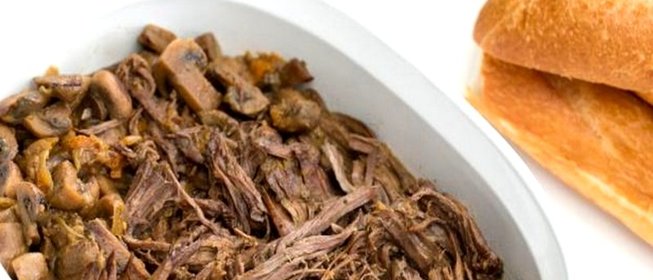 Картошка с мясом и грибами