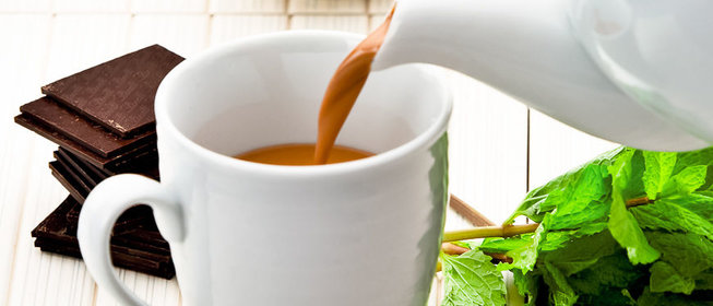 Мятный шоколадный чай