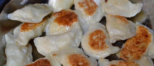 Жареные вареники с картошкой