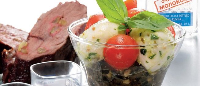 Телятина, тушенная с красным вином