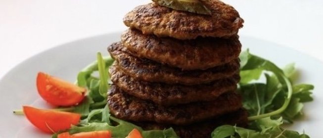 Печеночные оладьи с чесноком