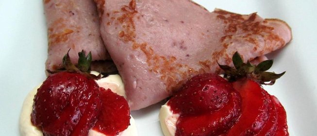 Клубничные блинчики