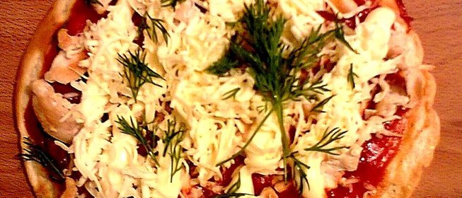 Быстрая пицца на сковороде