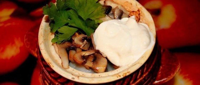 Пельмени в горшочке в духовке