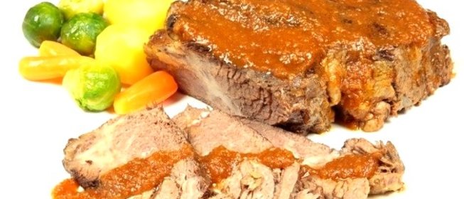 Говядина тушеная куском