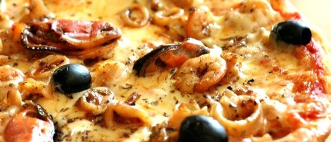 Пицца с морепродуктами
