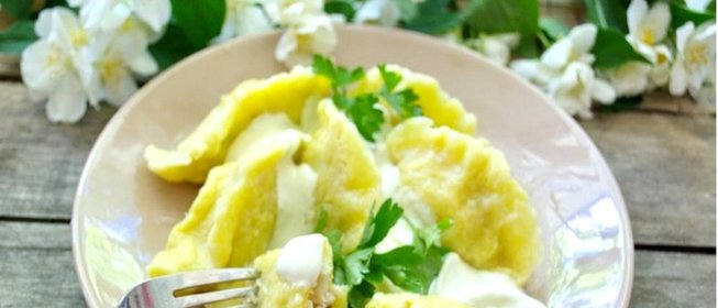 Вареники с картошкой и курицей