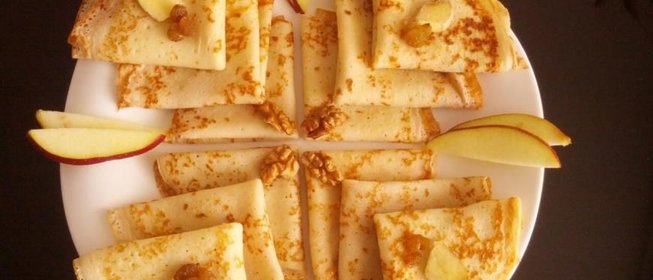 Блины на кефире с имбирем без сахара