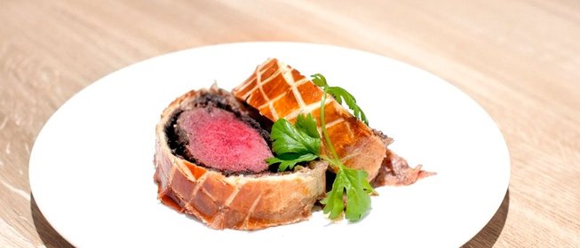 Говядина «Веллингтон» с грибами