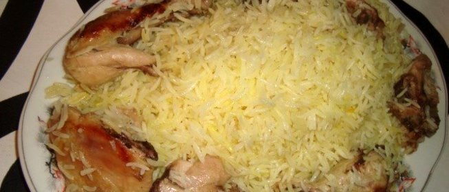 Азербайджанский плов с курицей
