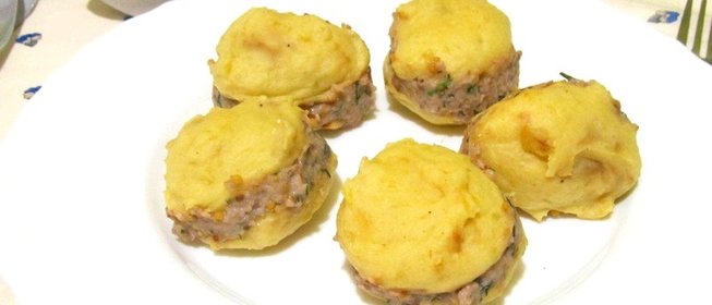 Закуска из картофеля и сельди