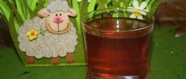 Нектариновый компот с черешней, клубникой и апельсином