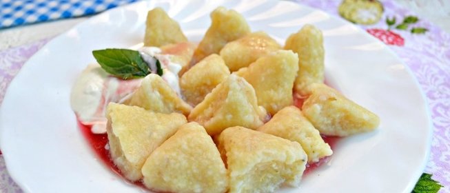 Вареники ленивые с овсяными хлопьями и лимонной цедрой