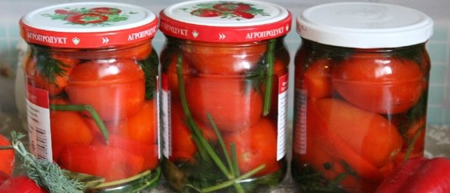 Маринованные помидоры со сладким перцем