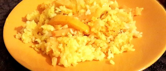 Плов с айвой