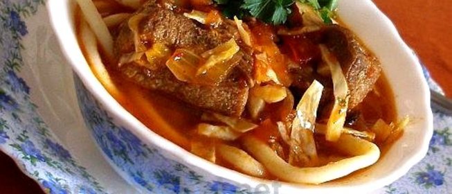 Лагман из индейки