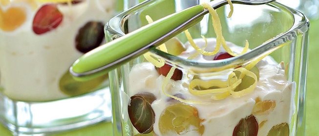 Коньячный сыр с виноградом