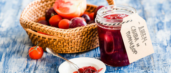 Джем из сливы и помидоров