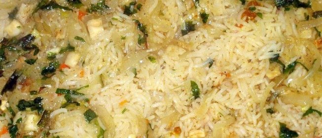 Каша рисовая с говядиной