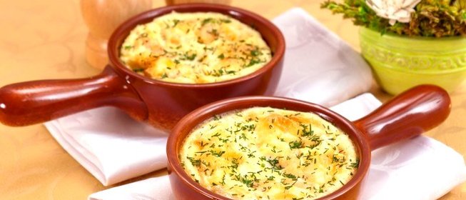 Омлет с креветками