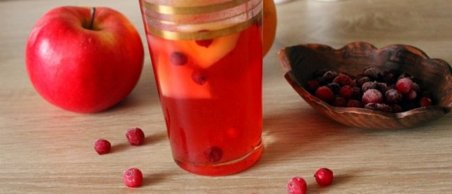 Яблочно-клюквенный компот